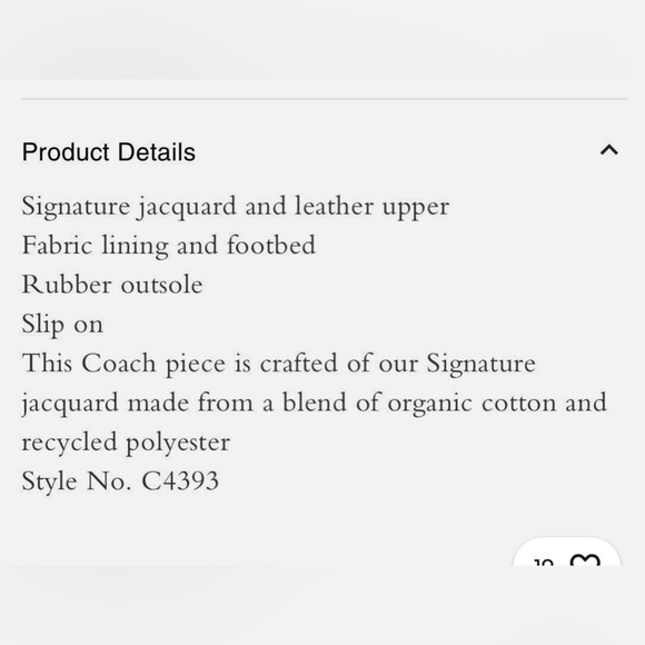 Coach Canvas Slip On Size 6 - Picture 10 of 10